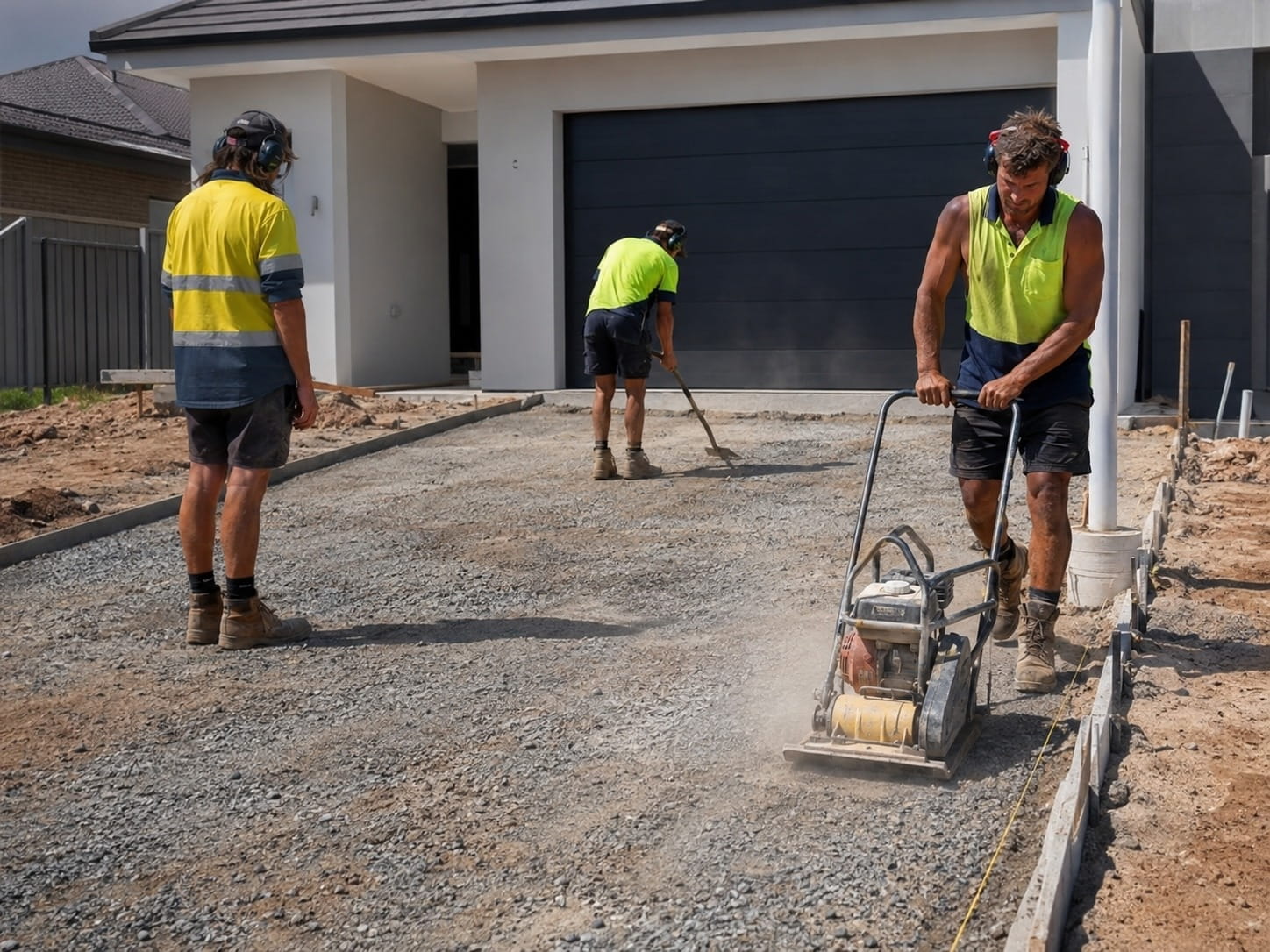 Asphalt Driveway Repair construction process visual for a Perth project